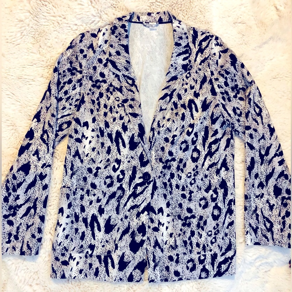 Leopard print blazer